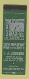 Matchbook Cover - LJ Lindberg Monarch Match Long Beach CA Smokey the Bear