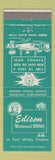 Matchbook Cover - Thomas Edison National Bank Fort Myers FL