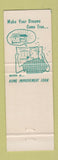 Matchbook Cover - Thomas Edison National Bank Fort Myers FL