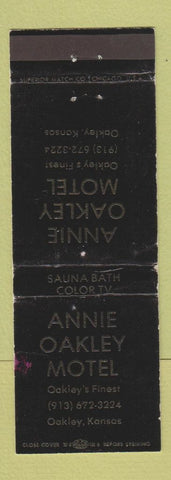 Matchbook Cover - Annie Oakley Motel Oakley KS WEAR