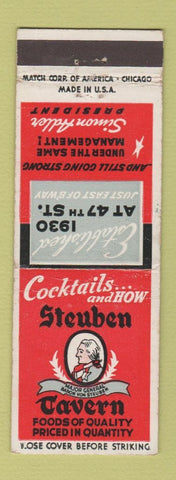 Matchbook Cover - Steuben Tavern New York City