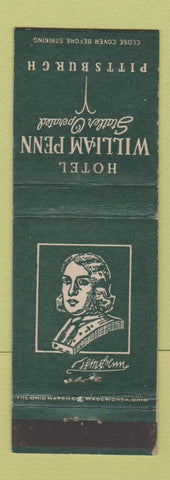 Matchbook Cover - Hotel William Penn Statler Pittsburgh PA