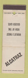 Matchbook Cover - Alcatraz Prison San Francisco CA WHITE