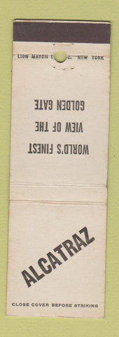 Matchbook Cover - Alcatraz Prison San Francisco CA WHITE