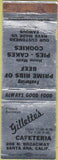 Matchbook Cover - Gillette's Cafeteria Santa Ana CA
