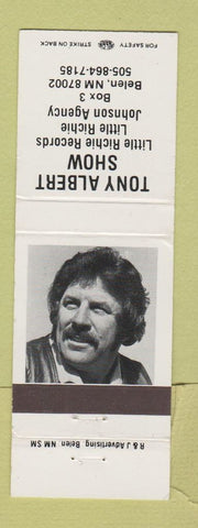 Matchbook Cover - Tony Albert Shoe Little Richie Rec ords Belen NM