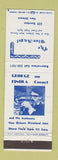 Matchbook Cover - The Blue Angel New Orleans LA Jazz George Finola