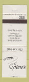 Matchbook Cover - Cyrano's Restaurant St Louis MO WEAR