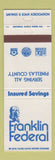Matchbook Cover - Franklin Federal Savings Loan St Petersburg FL Benjamin
