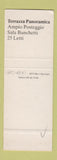Matchbook Cover - Pensione Ristorante Ceresio Weidmann Sala Banchetti SAMPLE
