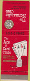 Matchbook Cover - Normandie Club Gardena CA poker casino