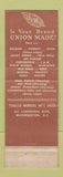 Matchbook Cover - Tobacco Workers International Union Washington DC