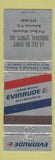 Matchbook Cover - Evinrude Boato Mtoros La Cle Du Sport Roberval QC WORN