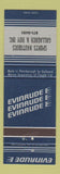 Matchbook Cover - Evinrude Boat Motors Sports Nautiques Gallagher Roy QC