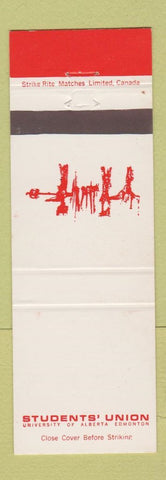 Matchbook Cover - Students' Union University of Edmonton AB