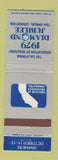 Matchbook Cover - California Association of Realtors Anaheim CA 1979