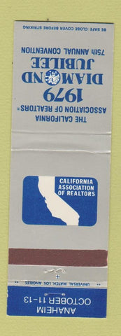 Matchbook Cover - California Association of Realtors Anaheim CA 1979