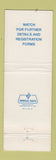 Matchbook Cover - California Association of Realtors Anaheim CA 1979