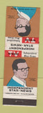 Matchbook Cover - Independent Star Newspaper CA