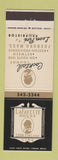 Matchbook Cover - Lafayette House Foxboro MA