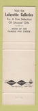 Matchbook Cover - Lafayette House Foxboro MA