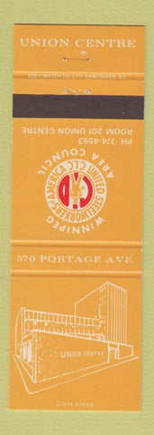 Matchbook Cover - Steelworkers Union Winnipeg MB