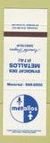 Matchbook Cover - FTQ Union Montreal QC Syndicat Des Metallos SAMPLE