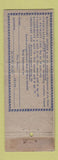 Matchbook Cover - United American Mechanics Union Philadelphia PA