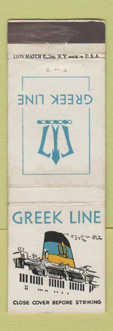Matchbook Cover - Greek Line Cruise Shipping WEAR