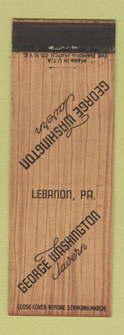 Matchbook Cover - George Washington Tavern Lebanon PA