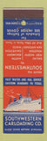 Matchbook Cover - Southwestern Carloading Freight Shipping Dallas Houston TX