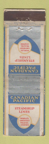 Matchbook Cover - Canadian Pacific Steamship Lines Cruise Bryant May WORN