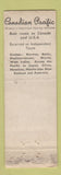 Matchbook Cover - Canadian Pacific Steamship Lines Cruise Bryant May WORN