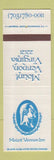 Matchbook Cover - Mount Vernon Inn VA George Washington