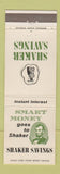 Matchbook Cover - Shaker Savings Bank Cleveland OH Abraham Lincoln