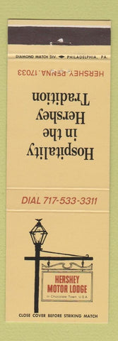 Matchbook Cover - Hershey Motor Lodge PA
