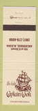 Matchbook Cover - Captain Cook Hotel Anchorage AK