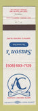 Matchbook Cover - Season's Island Pub Martha's Vineyard Island Oak Bluffs MA