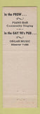 Matchbook Cover - Genevra Merritt Pub and Prow Chicago IL girlie