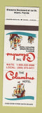Matchbook Cover - Columbus Hotel Miami FL