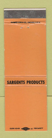 Matchbook Cover - Sargents Products Waverly OH Cement Mortar Brick