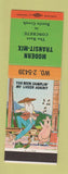 Matchbook Cover - Modern Transit Mix Concrete Battle Creek MI hillbilly