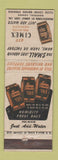 Matchbook Cover - Ciment Concrete Montreal QC WEAR