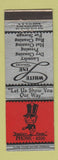 Matchbook Cover - Kaptain Klean White Line Laundry