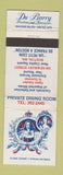 Matchbook Cover - Du Barry Restaurant French Boston MA