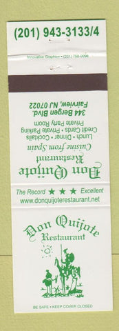 Matchbook Cover - Don Quijote Restaurant Fairview NY