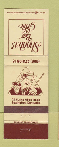 Matchbook Cover - Shooters Bar Grille Lexington KY billiards