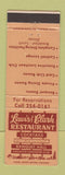 Matchbook Cover - Lewis & Clark Restaurant East Alton IL