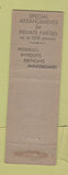 Matchbook Cover - Frank Dailey's Meadowbrook Cedar Grove NJ