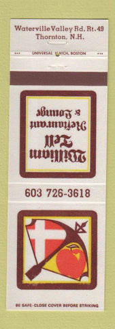 Matchbook Cover - William Tell Restaurant Thornton NH